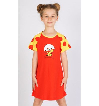 Dětská noční košile s krátkým rukávem Kuře. - Velikost 11-12 let VIENETTA SECRET