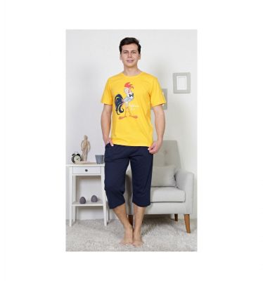 Pánské pyžamo kapri Kohout - Velikost L VIENETTA SECRET